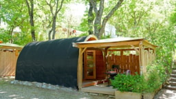 Accommodation - Pod Cabane. Eco - Camping Tikayan Rives du Lac de Sainte Croix