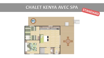 CHALET KENYA. STANDARD WITH SPA