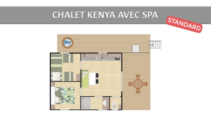 Chalet Kenya. Standard Avec Spa