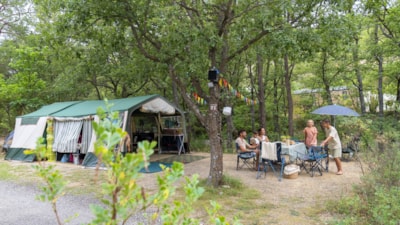 Pitch for tent, camper or caravan