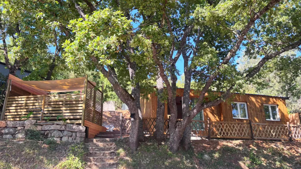 Location - Chalet Tikal. Confort Avec Spa - Camping Tikayan Rives du Lac de Sainte Croix