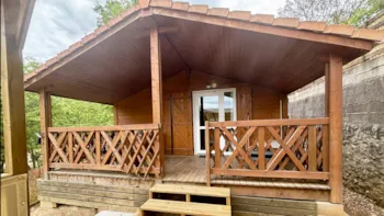 Location - Chalet Coba. Confort Avec Spa - Camping Tikayan Rives du Lac de Sainte Croix
