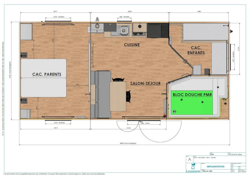 Mobil-Home Premium Pmr 30 M² - 2 Chambres - Terrasse Semi Couverte - Tv + Clim + Draps + Serviettes