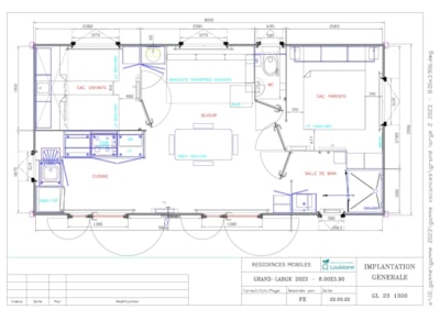 Premium Mobile Home 30 m² - 2 bedrooms - semi-covered terrace - TV + A/C + sheets + towels — 7