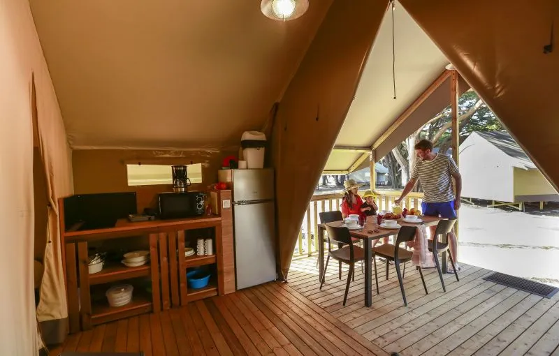 New // Tente Lodge Confort Sans Sanitaire - 2 Chambres