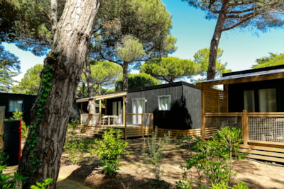 Premium Mobile Home 30m² (2 bedrooms) + terrace + TV + sheets and towels