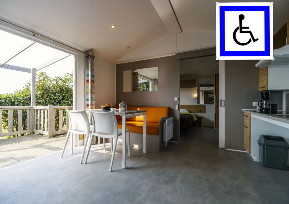 Location - Mh 2 Ch Pmr Confort 4P - Camping Ushuaïa Villages - Camping Les Fougères