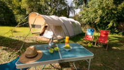 Accommodation - Tente Prêt À Camper Xl - Camping Moulin du Bel Air
