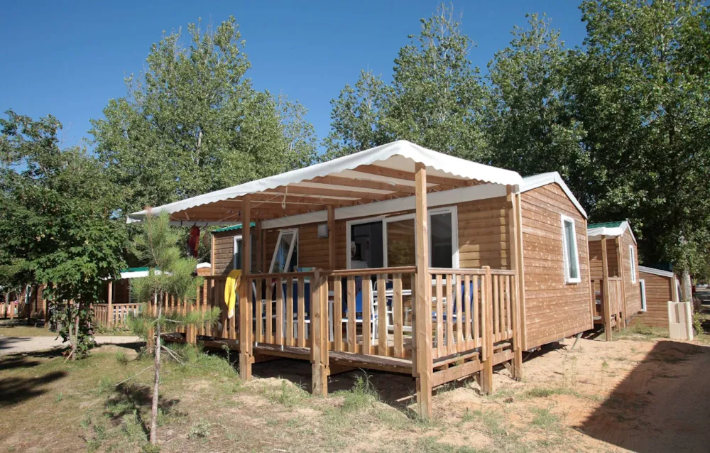 Huuraccommodatie(s) - Stacaravan Confort 30M² 3 Slaapkamers + Overdekt  Terras + Tv - Camping Demoiselles Plage