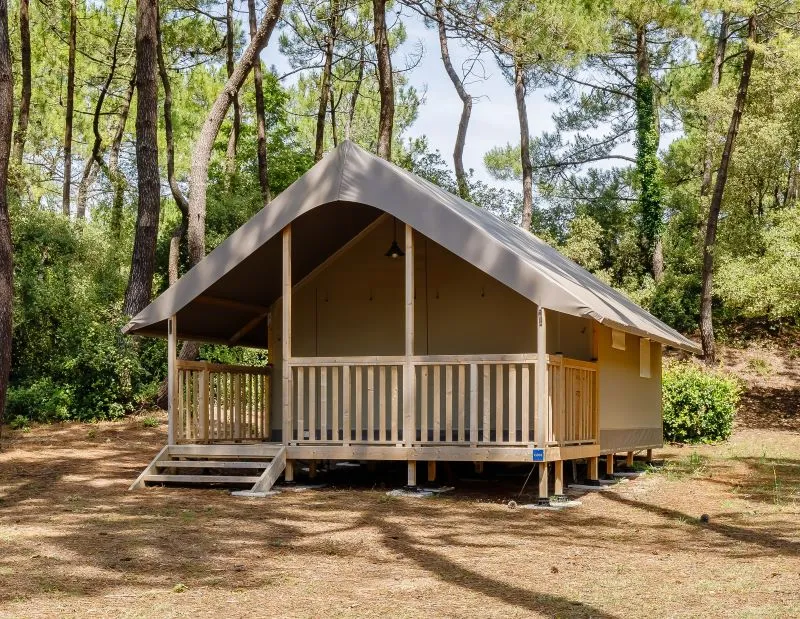 Huuraccommodatie(s) - Tent Lodge Confort (2 Slaapkamers - Zonder Privé Sanitair) - Camping Demoiselles Plage