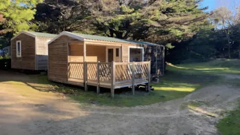 Mietunterkunft - Mobilheim Confort 25M² (2 Schlafzimmer) + Halbüberdachte Terrasse + Tv - Camping Demoiselles Plage