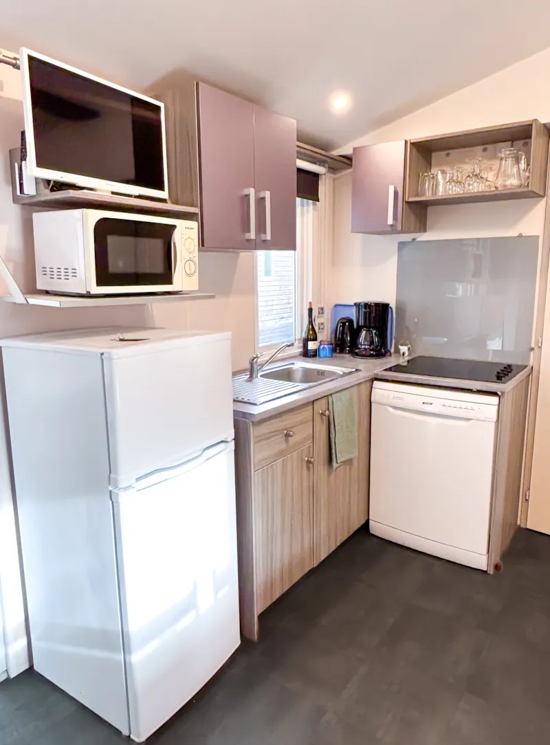 Mobil-Home Confort 30M² 3 Chambres + Terrasse Couverte + Lave-Vaisselle + Tv