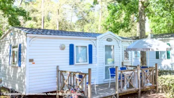 Accommodation - Mobile-Home Standard 22M² - 2 Bedrooms - Small Terrace + Tv - Flower Camping Les Dunes