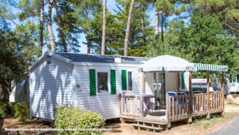 Accommodation - Mobile-Home Confort 24M² - 2 Bedrooms - Small Terrace + Tv - Flower Camping Les Dunes