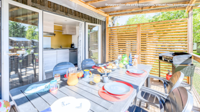 NEW // Homeflower Premium CLIM 29m² (2 bedrooms) + covered terrace + TV + sheets + towels
