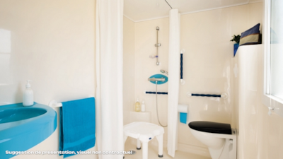Mobil-home Confort 28m² 2 bedrooms + large terrace PRM (suitable for people with reduced mobility)
