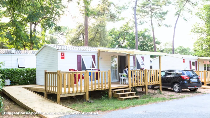 Mobil-Home Pmr Confort 28M² 2 Chambres + Grande Terrasse + Tv