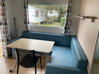 Mobile-home Confort 28m² - 3 bedrooms - Small terrace + TV