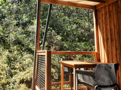 Chalet Bois Premium 16m² - 1 bedroom + covered terrace 8m² + TV + linen and towels included
