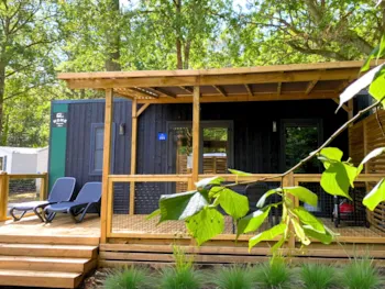 Accommodation - Homeflower Premium Clim 29M² (2 Bedrooms) + Covered Terrace + Tv + Sheets + Towels - Flower Camping Les Dunes
