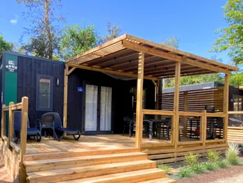 Accommodation - Homeflower Premium Clim 35M² (3 Bedrooms) + Covered Terrace + Tv + Sheets + Towels - Flower Camping Les Dunes