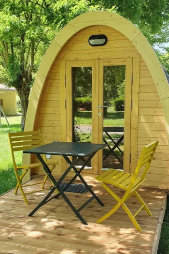Accommodation - Unusual Wooden Chalet For 2/3 People - Camping Les Patis