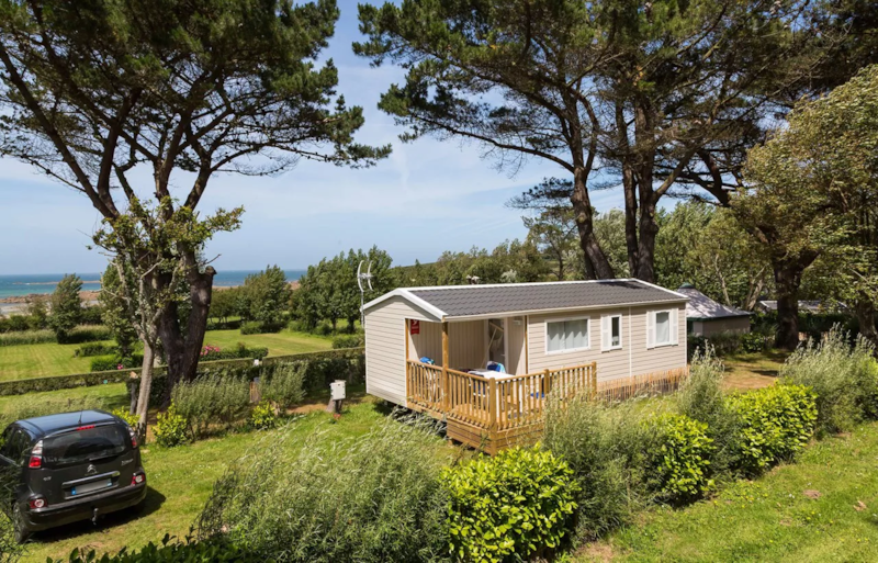Stacaravan Standard 25m² (2 slaapkamers) + terras 4m² + TV