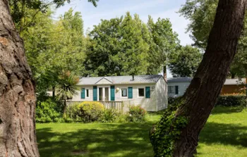 Mietunterkunft - Mobilheim Standard 20M² (1 Schlafzimmer) + Terrasse + Tv - Flower Camping Port de la Chaîne