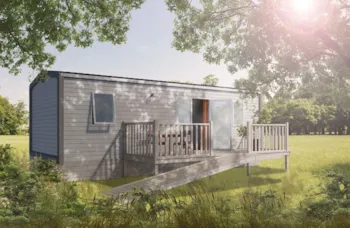 Mietunterkunft - Mobilheim Confort 27M² (2 Schlafzimmer) Behindertengerecht + Terrasse + Tv - Flower Camping Port de la Chaîne