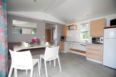 Mobile Home Confort PMR 29m² - 2 bedrooms - Covered terrace - TV