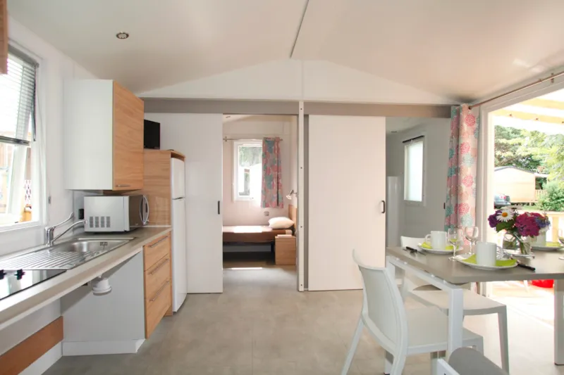 Mobile Home Confort Pmr 29M² - 2 Chambres - Terrasse Couverte - Tv