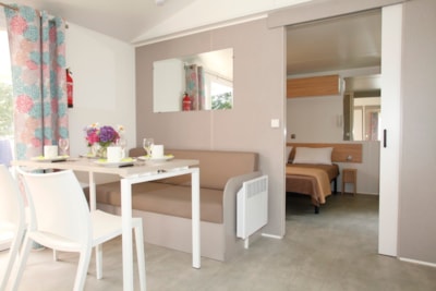 Mobile Home Confort PMR 29m² - 2 bedrooms - Covered terrace - TV