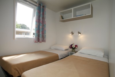 Comfort mobile home 32m² - 3 bedrooms - Covered terrace - TV - dishwasher