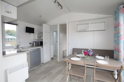 Comfort mobile home 32m² - 3 bedrooms - Covered terrace - TV - dishwasher