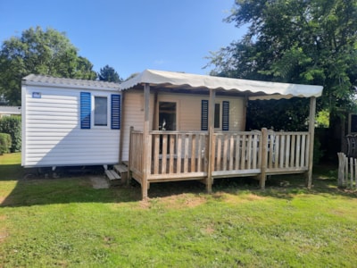 Mobile Home Confort 28m² - 2 bedrooms - Covered terrace - TV - dishwasher