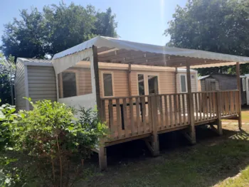 Mietunterkunft - Mobilheim Confort 32M² - 3 Schlafzimmer - Uberdachte Terrasse - Tv - Geschirrspüler - Flower Camping Le Kerarno