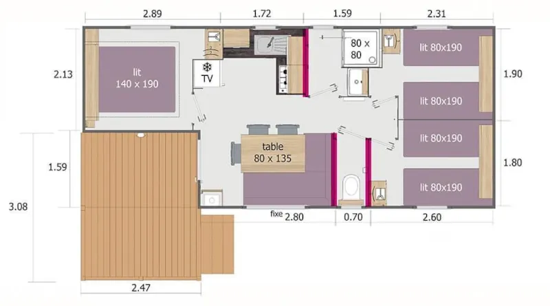 Mobil Home 3 Chambres Alizé