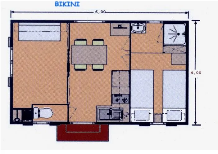 Mobil Home 1 Chambre Bikini