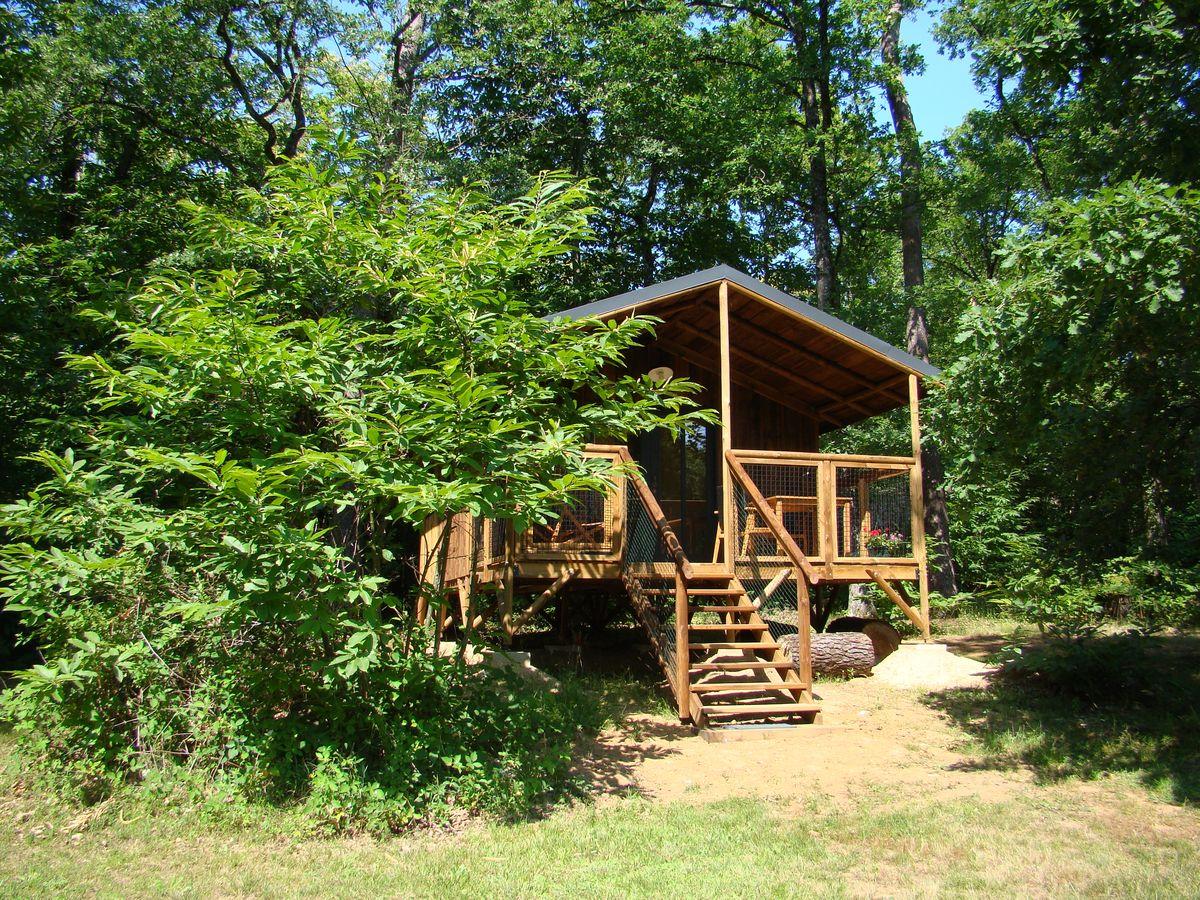 Accommodation - Premium Hut On Stilts Gaïa - An Original And Exotic Break - Camping Ecoresponsable Le Rêve