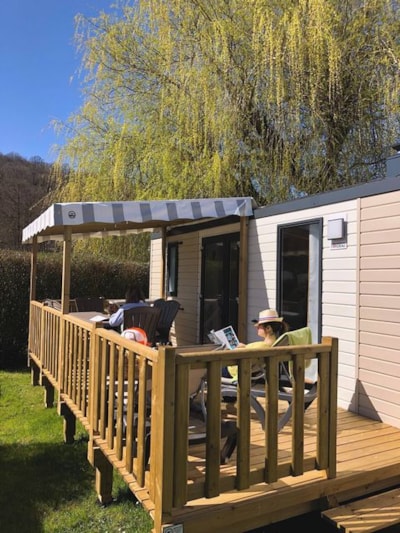 Mobile home - PREMIUM - 3 bedrooms - TV - with covered terrace - dishwasher