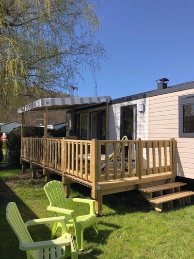 Mobile-home - PREMIUM - Baby FAMILY - 2 Bedrooms - TV - with terrace, games room, dishwasher