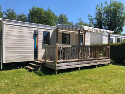 Mobil-Home - COMFORT - 2 Bedrooms - TV - with semi-covered terrace