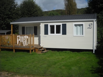 Mobile-Home - COMFORT - 2 Bedrooms - TV - with semi-covered terrace (wednesday)