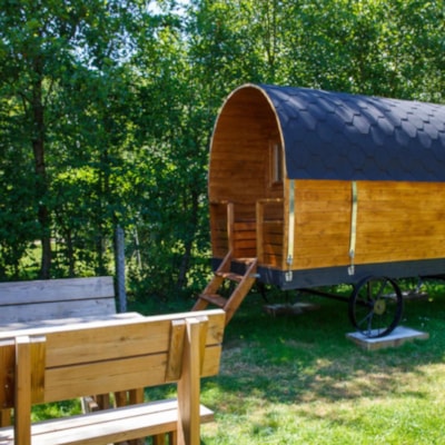 Barrel hut or trailer - UNUSUAL NATURE - 1 Bedroom - without bathroom, without TV