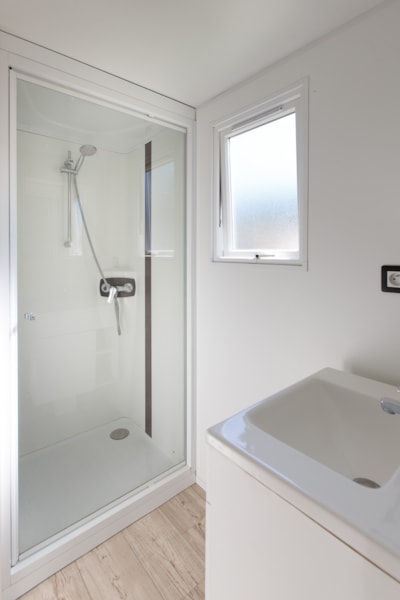 Mobil-Home - COMFORT - 2 Bedrooms - TV - with semi-covered terrace