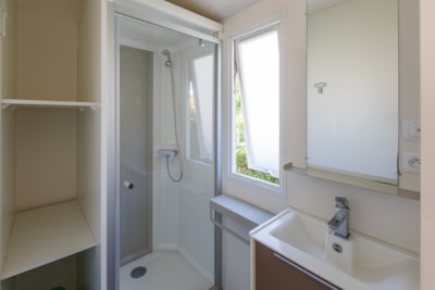 Mobil-Home - COMFORT - 2 Bedrooms - TV - with semi-covered terrace