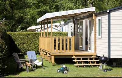 Mobile home - PREMIUM - 3 bedrooms - TV - with covered terrace - dishwasher