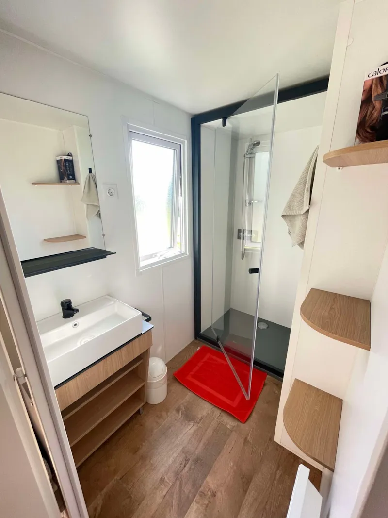 Mobil-Home - Premium - 2 Chambres - Tv - Avec Terrasse Couverte - Lave Vaisselle