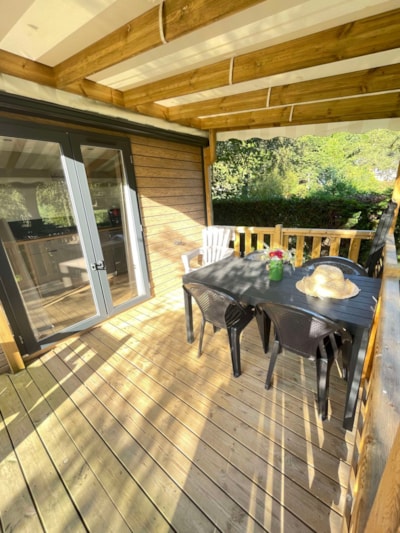 Mobile-home - PREMIUM - 2 bedrooms - TV - with covered terrace - dishwasher