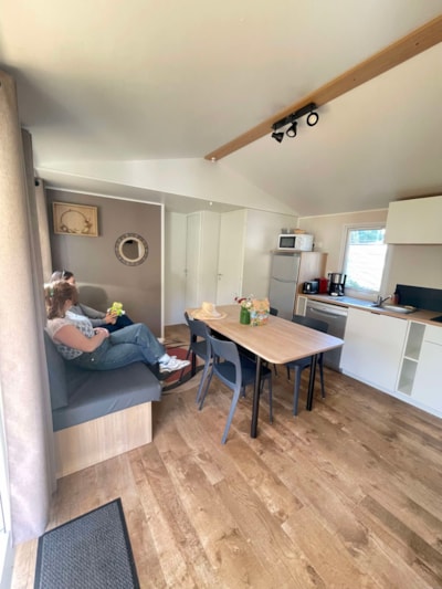Mobile home - PREMIUM - 3 bedrooms - TV - with covered terrace - dishwasher